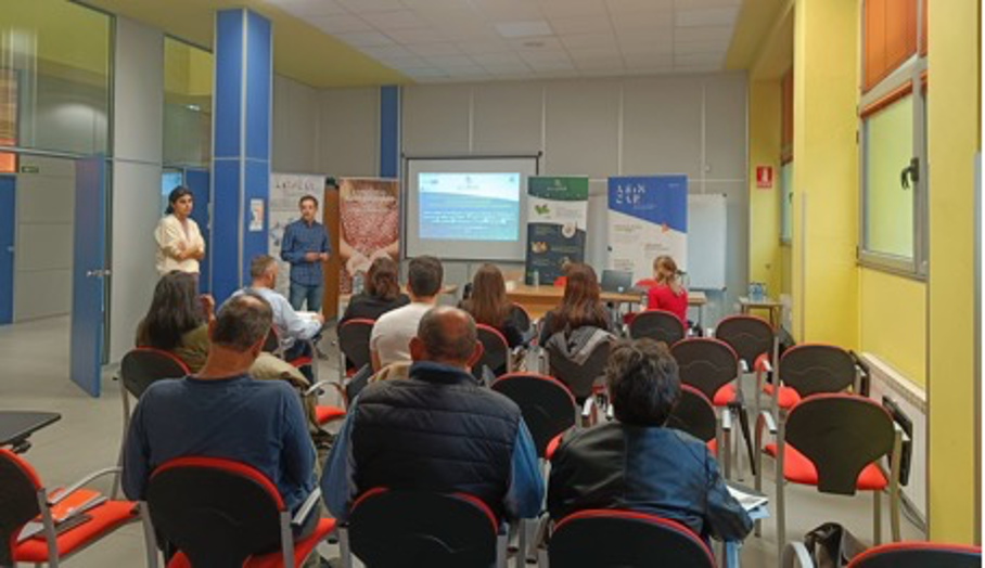 A group of stakeholders attends the second faba bean demonstrator workshop