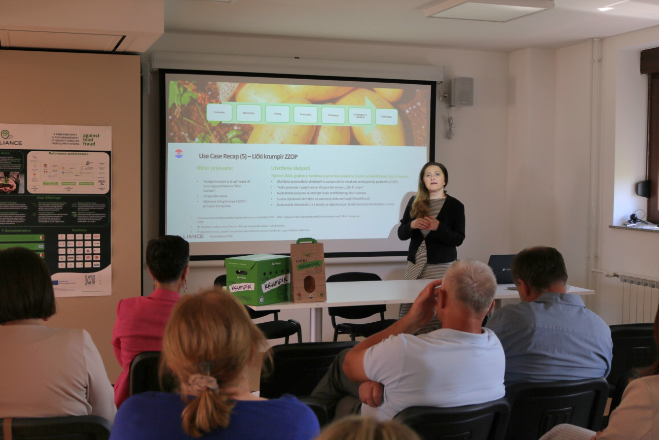 Assoc. Prof. Željka Mesić, PhD presents at the workshop